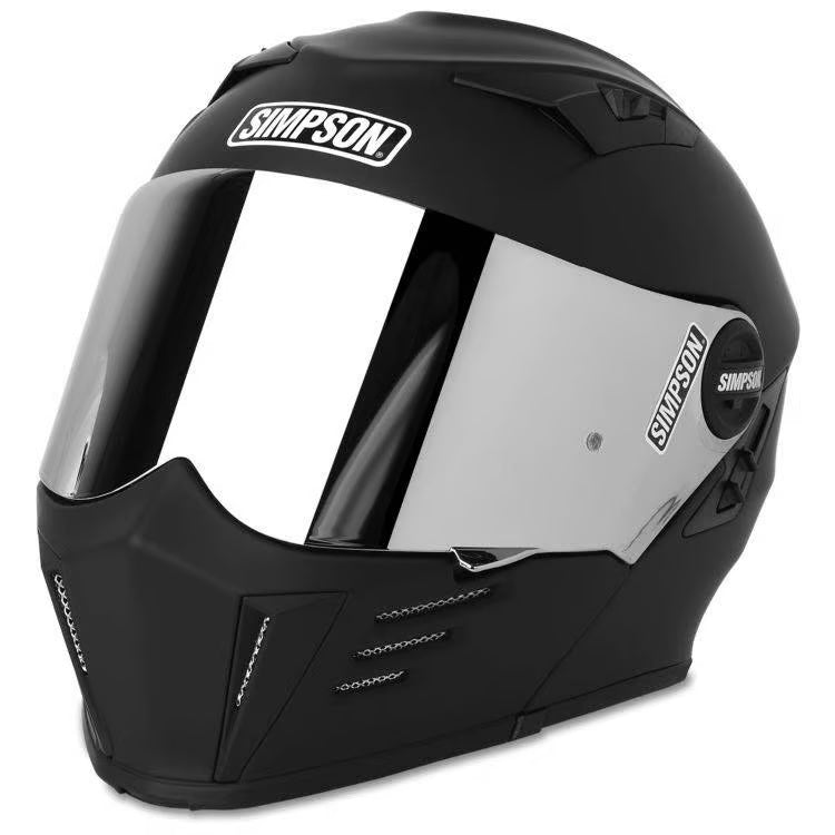 SIMSON フルフェイスヘルメット モッドバンディット SIMPSON MOTORCYCLE MOD BANDIT HELMET, MEDIUM, FLAT BLACK, DOT