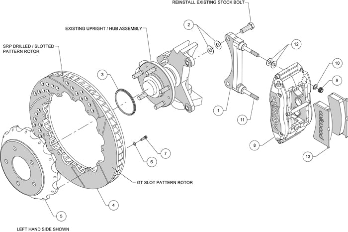 WILWOOD DISC BRAKE KIT,FRONT,1993-1996 MAZDA RX-7,13
