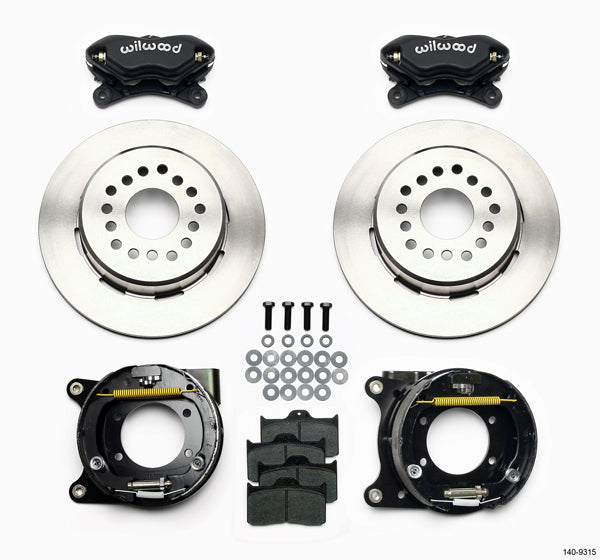 CURRIE 67-69 STAGGERED SHOCKS F-BODY MULTI-LEAF REAR END & WILWOOD